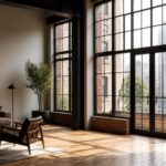 Loft mit Stahlfenstern und Glastür – Referenz BauBoutique