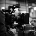 Filmkamera beim Dreh eines Unternehmensvideos